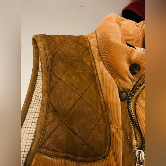 Polo Ralph Lauren corduroy cows hide vest! - Picture 4 of 12